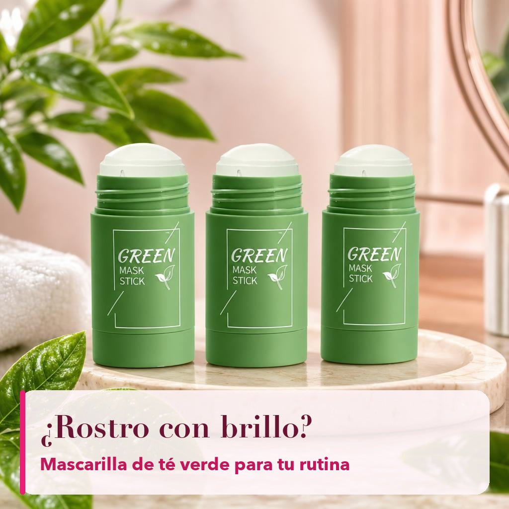 3 mascarillas de té verde