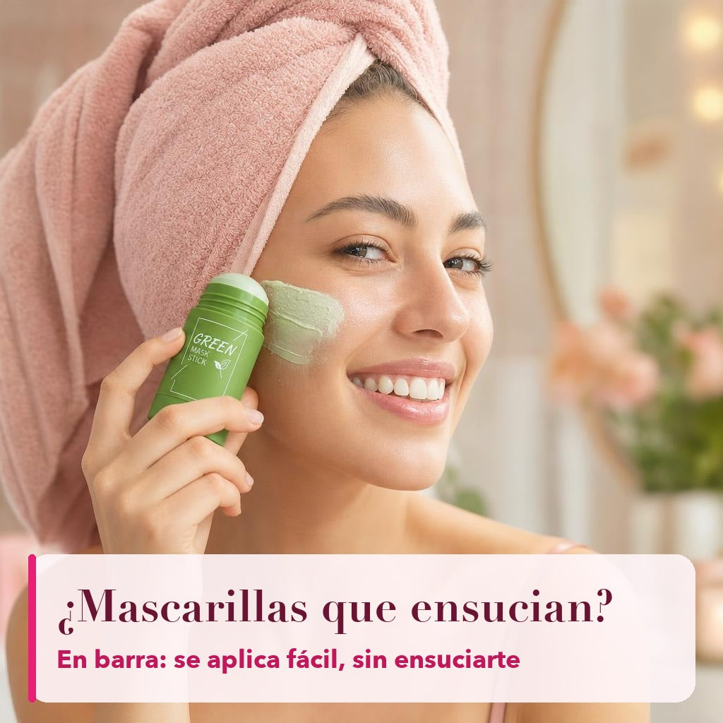 3 mascarillas de té verde