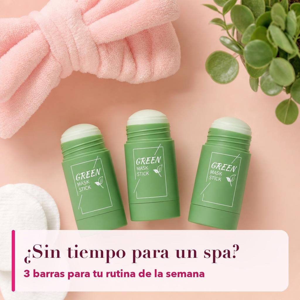 3 mascarillas de té verde