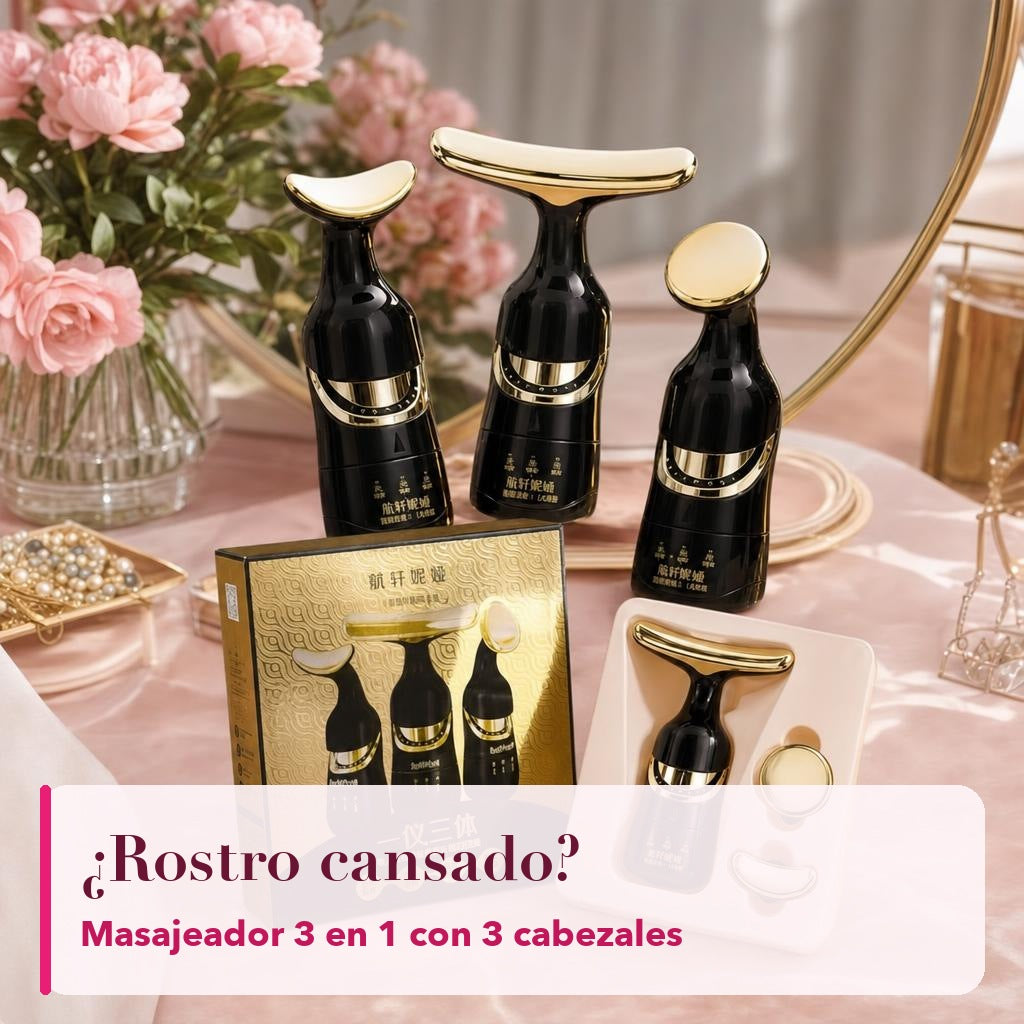 Masajeador facial 3 en 1